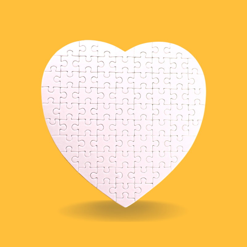 ROMPECABEZAS SUBLIMACION CORAZON