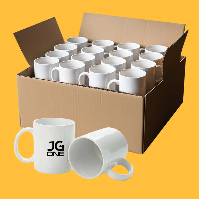 Taza Blanca Para Sublimación 11oz Calidad Aaa - Jg One Blanco Liso