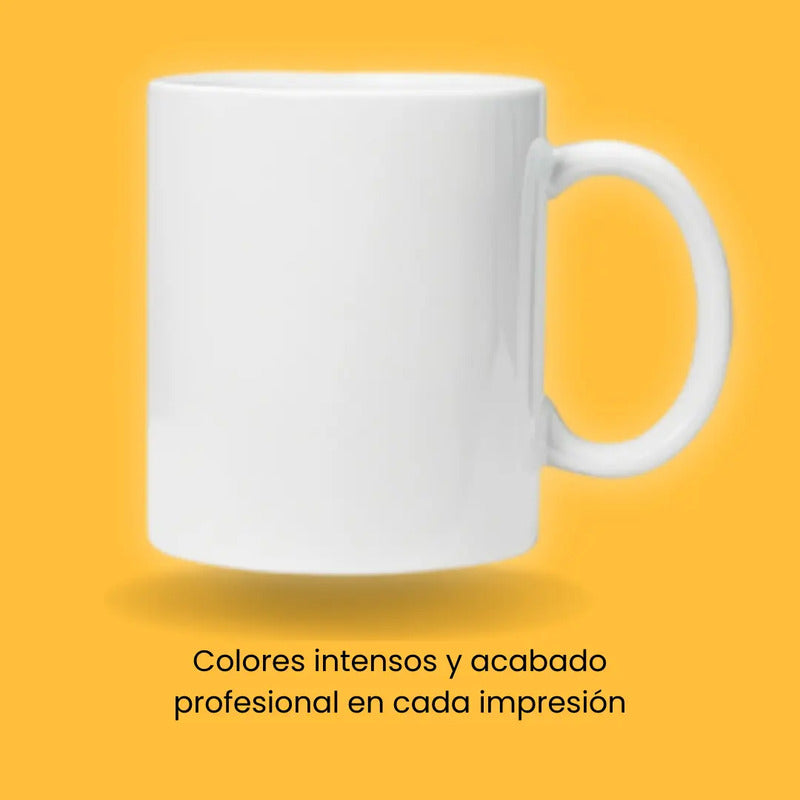 Taza Blanca Para Sublimación 11oz Calidad Aaa - Jg One Blanco Liso