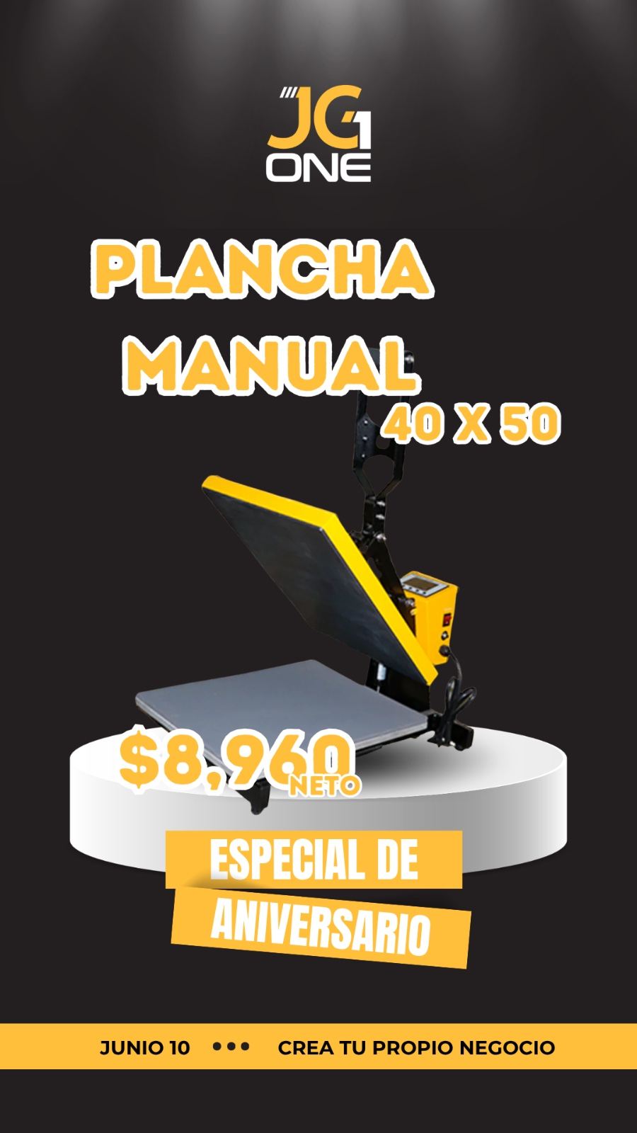 PLANCHA PLANA MANUAL 40*50